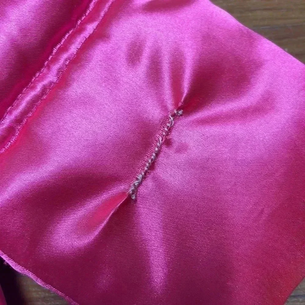 Hot pink toddler puffer jacket, size XS 4/5 - Picture 9 of 9